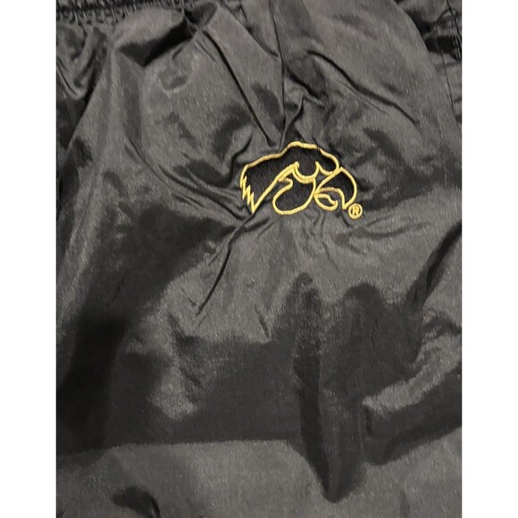 Vintage Iowa Hawkeyes Pants Mens Large 90s NCAA Pro Player Windbreaker Lined - Picture 3 of 5
